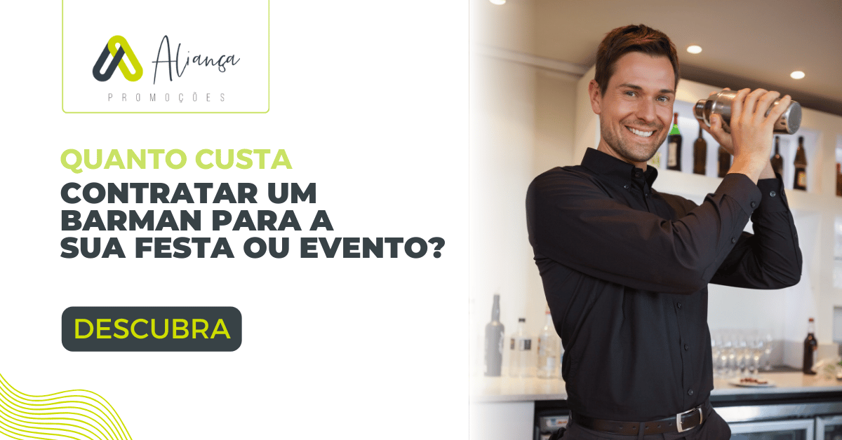 quanto custa barman para festa